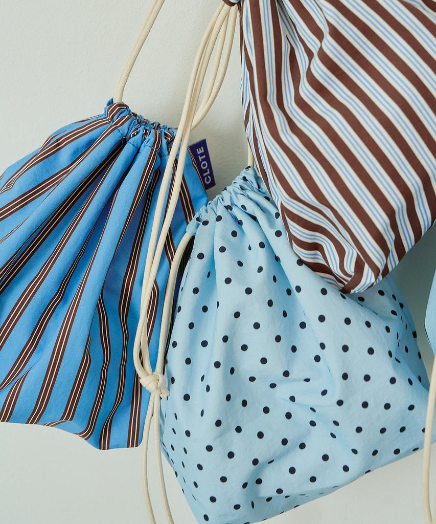 Clote String Pouch - Dot Blue