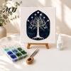 Creative Leisure Time Supplies DIY Mosaic Art Kit, Fantasy Circular Door Tile Craft Thoughtful Holiday Gift Sets Sea Glass Kit for Adults Beginners,