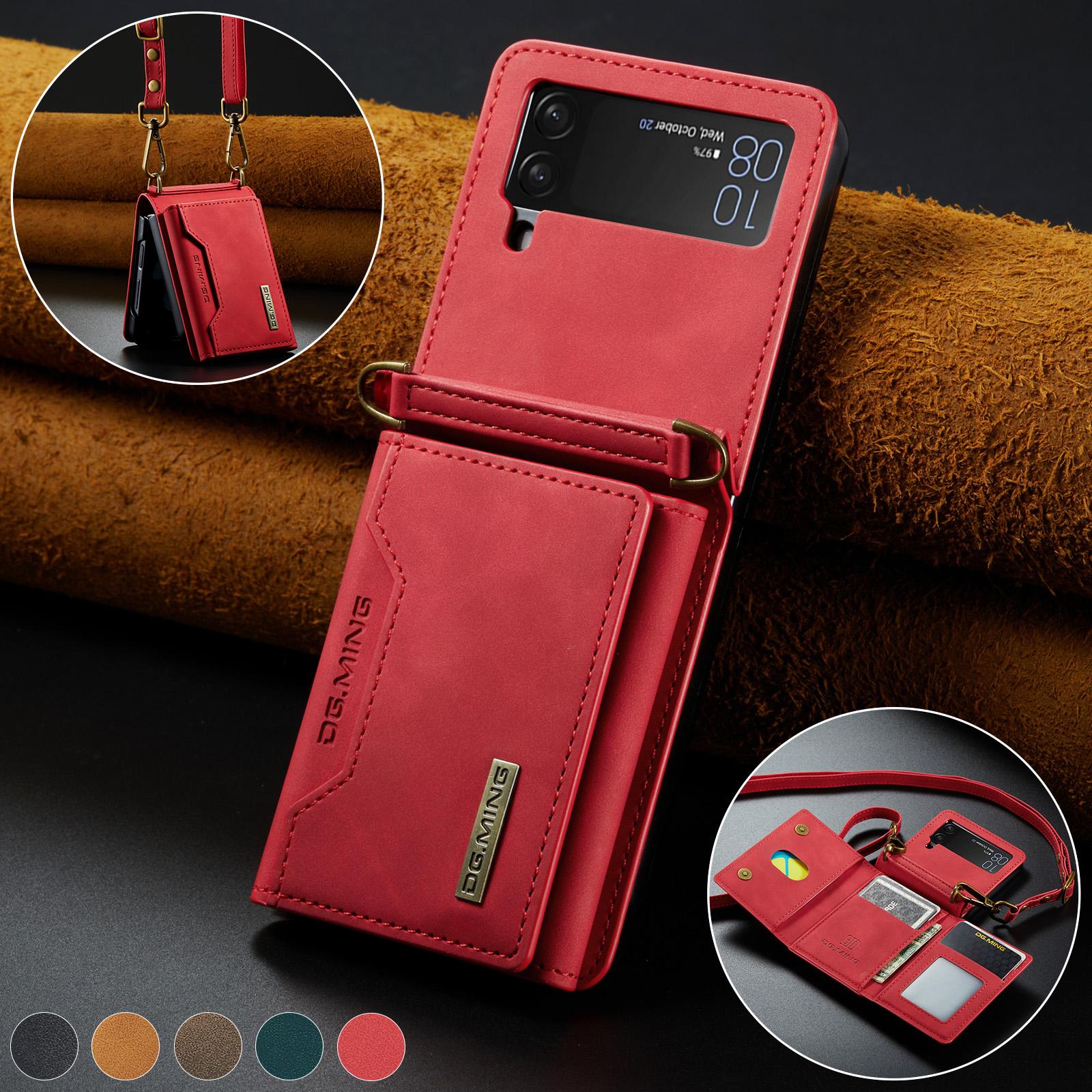 

Для Samsung Z Flip 4 противоскользящий роскошный функциональный чехол-бумажник для Samsung Galaxy Z Flip 4 5G Flip4 аксессуары для сотовых телефонов Funda for Samsung Z Flip 4