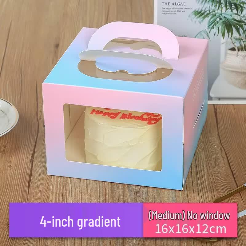

Miaojiayi 4-inch Gradient Portable Cake and Dessert Boxes