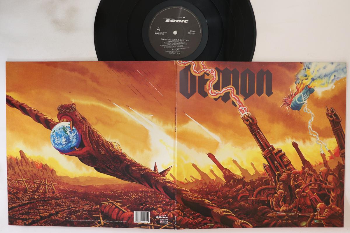 

LP Record DEMON Taking The World By Storm SONICLP8 SONIC 1989 UK Metal Used