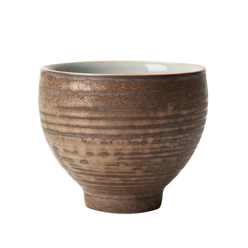 Chinese Gilding Rust Glaze Master Cup Household Ceramic Fambe Single Cup Vintage Tea Cup Personal Cup Tea Cup Bowl Teacups