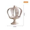 French Crown-Shaped Hollow Candlestick: European Retro Tabletop Ornament for a Cozy B&B Atmosphere