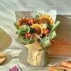Handmade Knitted Wool Sunflower Goddess Bouquet
