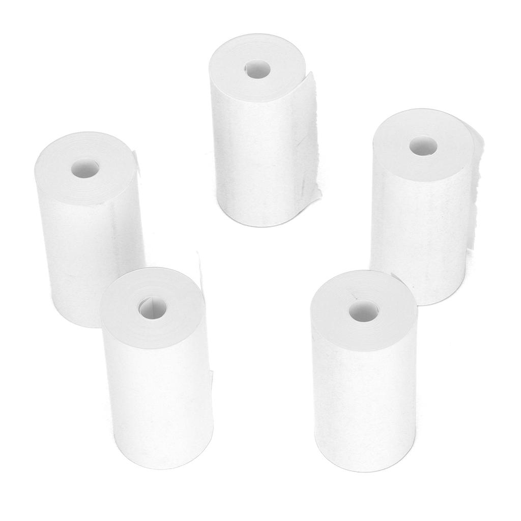 5 Rollen Thermodruckpapier 57x30mm Klar Glatt Staubdicht Klein Leicht Kassenbon Thermo