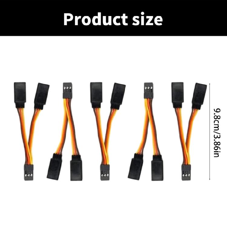 5Pcs 5cm 30Core Servo Y Extension Cord Leads Wire for Model Car and Fixed Wing Aircrafts