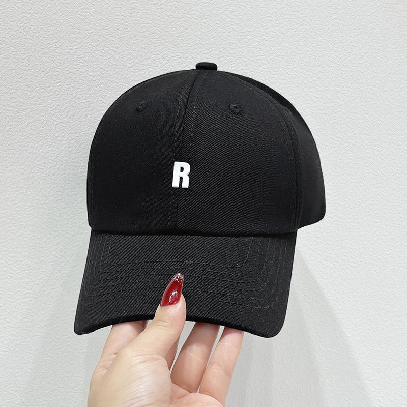 Trendiger Buchstabe R Baseballkappe für Unisex Herbst- und Winterstile Outdoor-Reisen Verstellbar Sonnenschutz Urlaubsgeschenke Schirmmütze