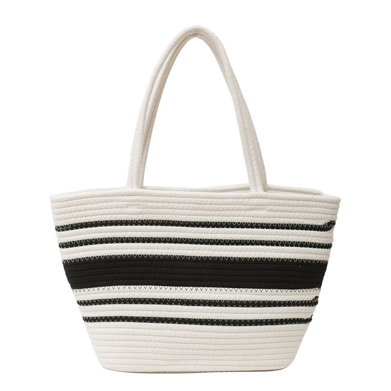 Knitted Bag, New Fashionable Tote Bag Women's Large Capacity Shoulder Bag Summer Versatile Popular Women's Bag