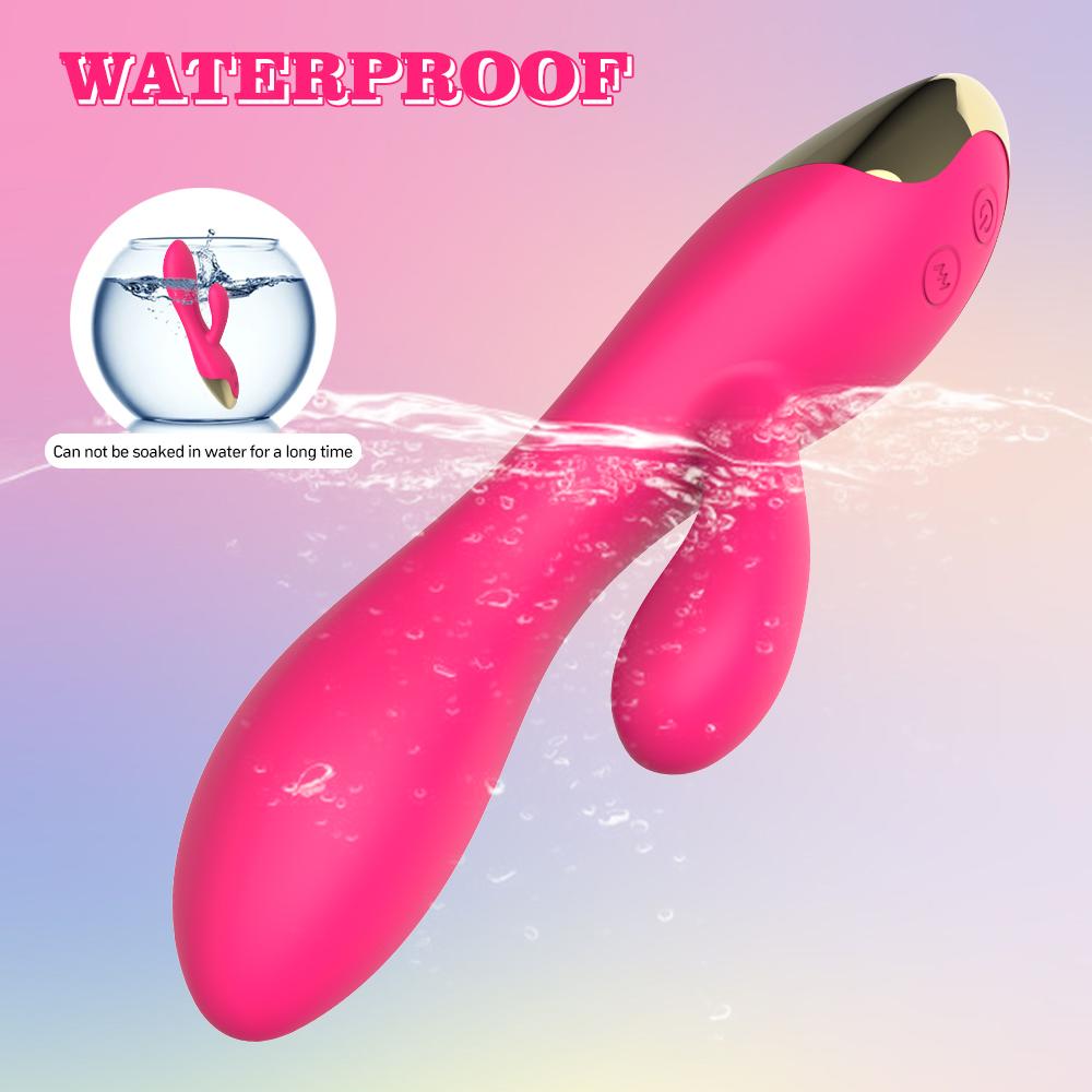 Rabbit Vibrator G spot Dildo Vibrátor pro ženy Vodotěsný stimulátor vaginálního klitorisu Ženská masturbace Sexuální hračky pro dospělé páry