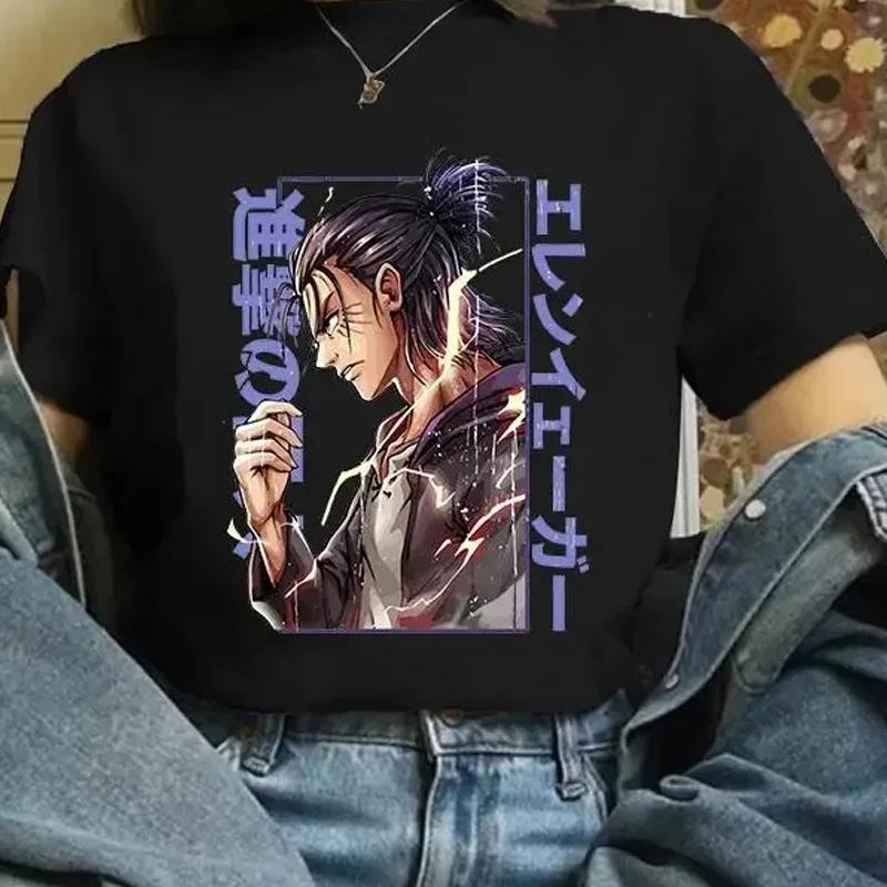 Japonské Anime Attack on Titan Finální Sezóna 4 Eren Yeager Tričko Léto Pánské Dámské Módní Ležérní Krátký Rukáv Unisex Tričko