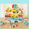 Kreative Dinosaurier Verkehr Ozean Stapelbausteine für Kinder Lernspielzeug Holz Balance Spiel Baby Frühes Lernen