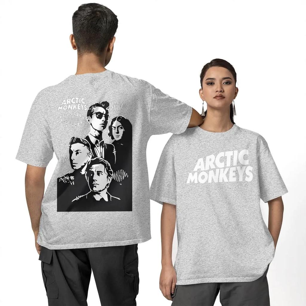 A-Maglietta Arctic Monkeys Estate Classica Magliette 100% Cotone Alla Moda Fresca Maglietta a Maniche Corte Abbigliamento da Uomo