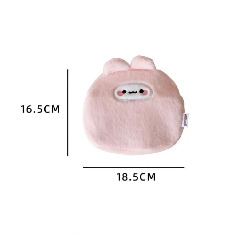 Cute Cartoon Animal Plush Cosmetic Bag Travel Makeup Tool Storage Bag Animal Shape Storage Bag Skin Care Products Toiletries Bag