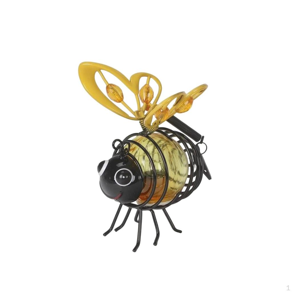 Bee Decoration with Sunlight Collector LED Solar Playful for Yard