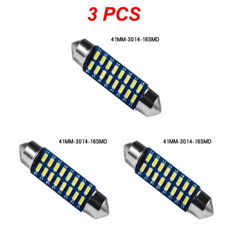 1/3/5PCS Festoon Car LED Interior Reading Light 4000K Warm White C5W C10W 31mm 36mm 39mm 41mm Auto Room Ceiling Dome Lamp 12V