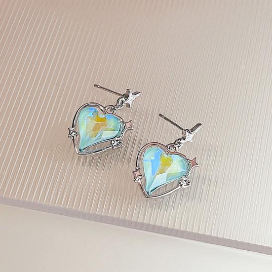 1 Pair Stud Earrings Rhinestones Dressing Up Decorative Chic Women Wedding Party Drop Earrings Jewelry Accessories