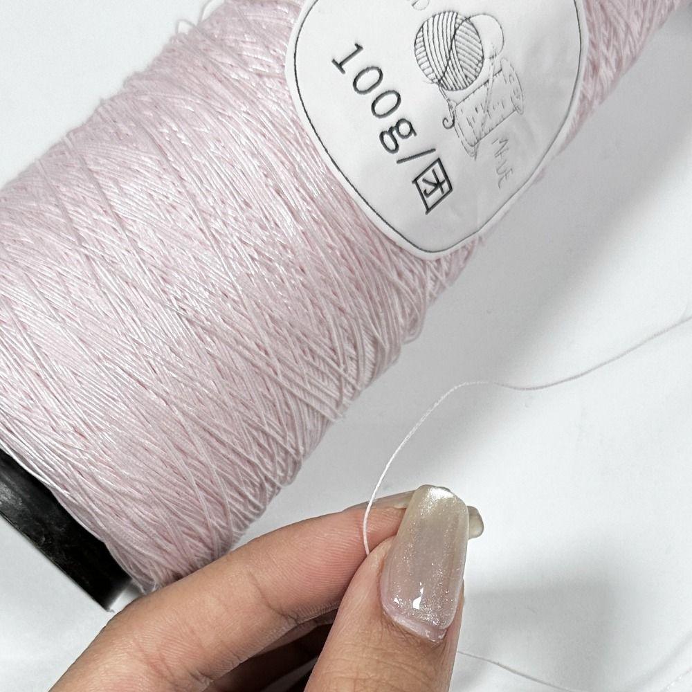 100g/Roll Multicolor Fine Gold Silver Yarn Dia.0.8mm Crochet Accessories Shiny Yarn Hand-woven Supplies DIY