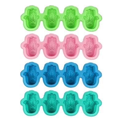 Hamsa Hand Mold Set Ashtray Resin Silicone Mold Soap Dish Resin Silicone Mold Epoxy Resin Hamsa Mold for Resin Craft Art