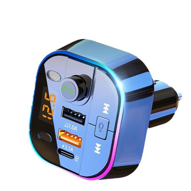 Car Bluetooth receiver, MP3 player, multifunctional lossless sound quality , charger, Christmas gift, Stocking stuffers