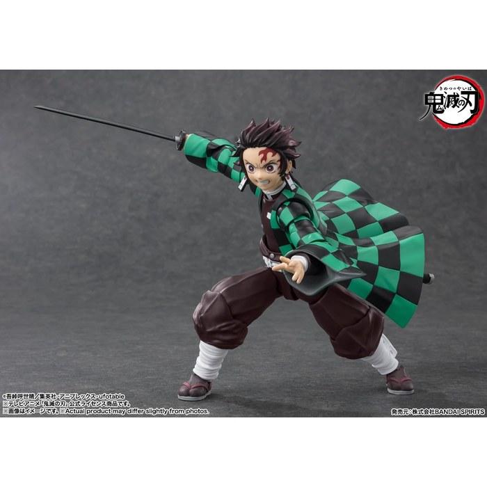 [Tamashii Nations] S.H.Figuarts Demon Slayer: Kimetsu no Yaiba Kamado Tanjiro, Approx. 140mm, PVC & ABS, Painted, Articulated Figure
