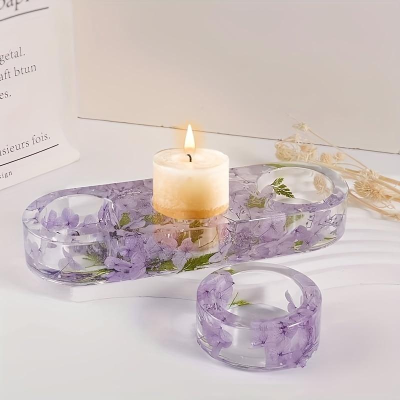 Kerzenhalter Harz Epoxidharz Silikonform Kerzenständer Heimtischdekoration Kreative Form DIY Schmuck Bastelarbeiten Gießform Werkzeuge