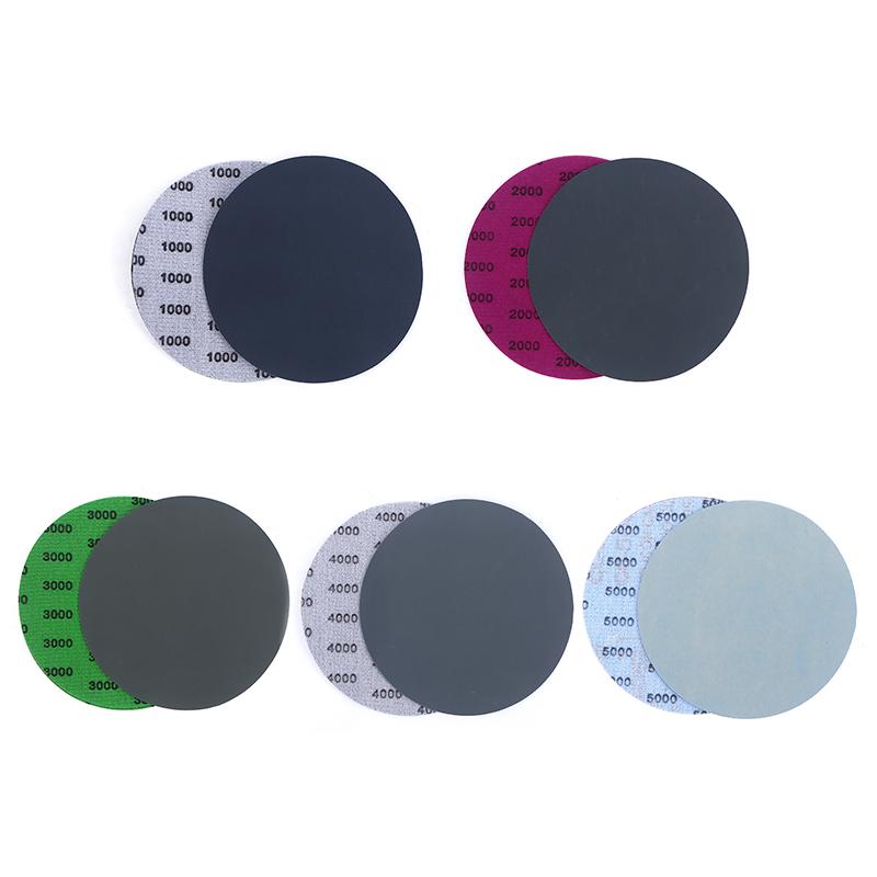 15/25Pcs 5 Inch 1000 2000 3000 4000 5000 Grit Sandpaper Discs Dry Wet Grinding Sanding Discs For Metal Wood Polishing Tools