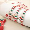 Luxury Hand-Knitted Snowman Bracelet Set - Fashionable, Simple, and Sweet for Christmas.