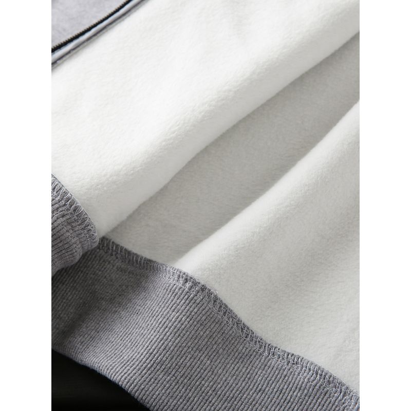 Thickened! Composite Velvet! Foreign Trade Tail Goods Men's Autumn and Winter Fleece-Lined Warm Stand Collar Zip-up Cardigan Jacket