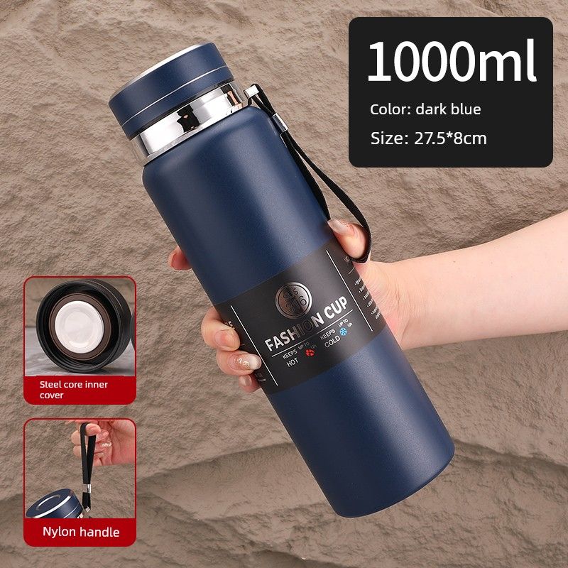 High-Looking, Large-Capacity Thermos Cup for Men and Women, Car-Mounted Tea Cup, 2026 Latest Model, 316 Stainless Steel Water Cup, 800ml