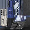 Armor Magnetic Hinge Protection Full Body Ring Holder Pen Slot Case for Samsung Galaxy Z Fold7 with Screen Glass Film+Stylus Pen