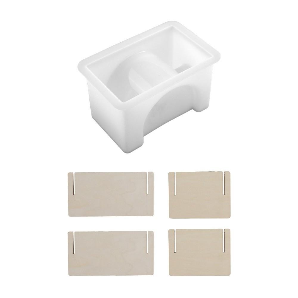 Silikonowy wazon na rośliny Forma z żywicy gipsowej Rama wazonu hydroponicznego Gips Ozdoby na biurko