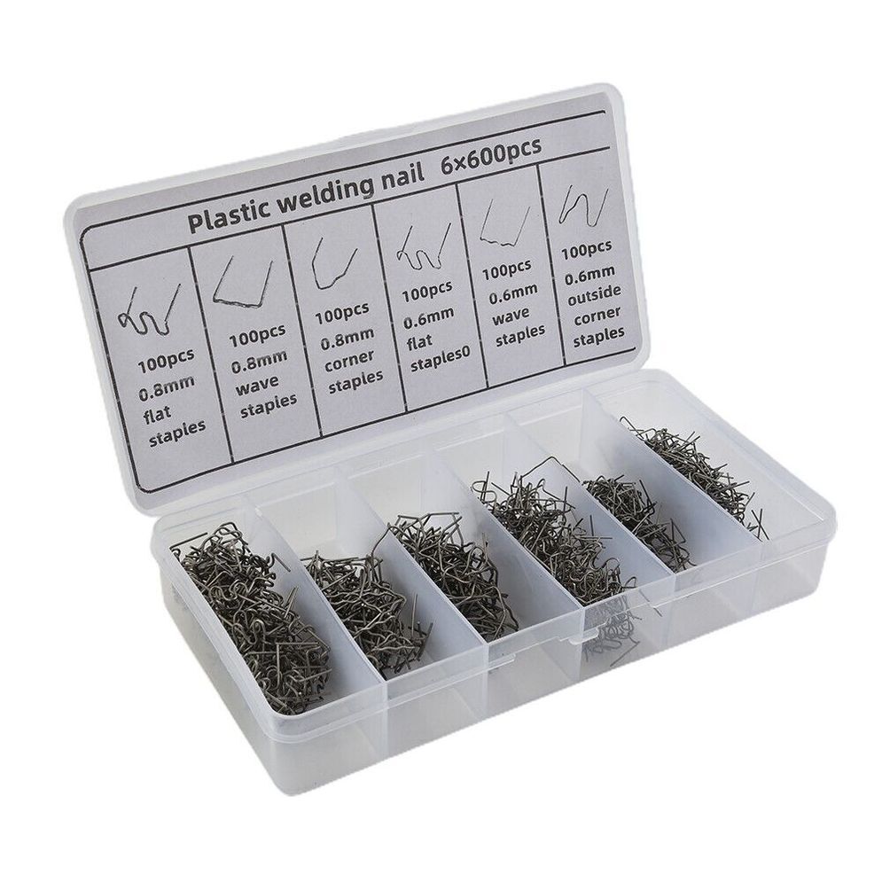600pcs Hot Stapler Staples for Plastic Welder Automotive Plastic Repair Machine
