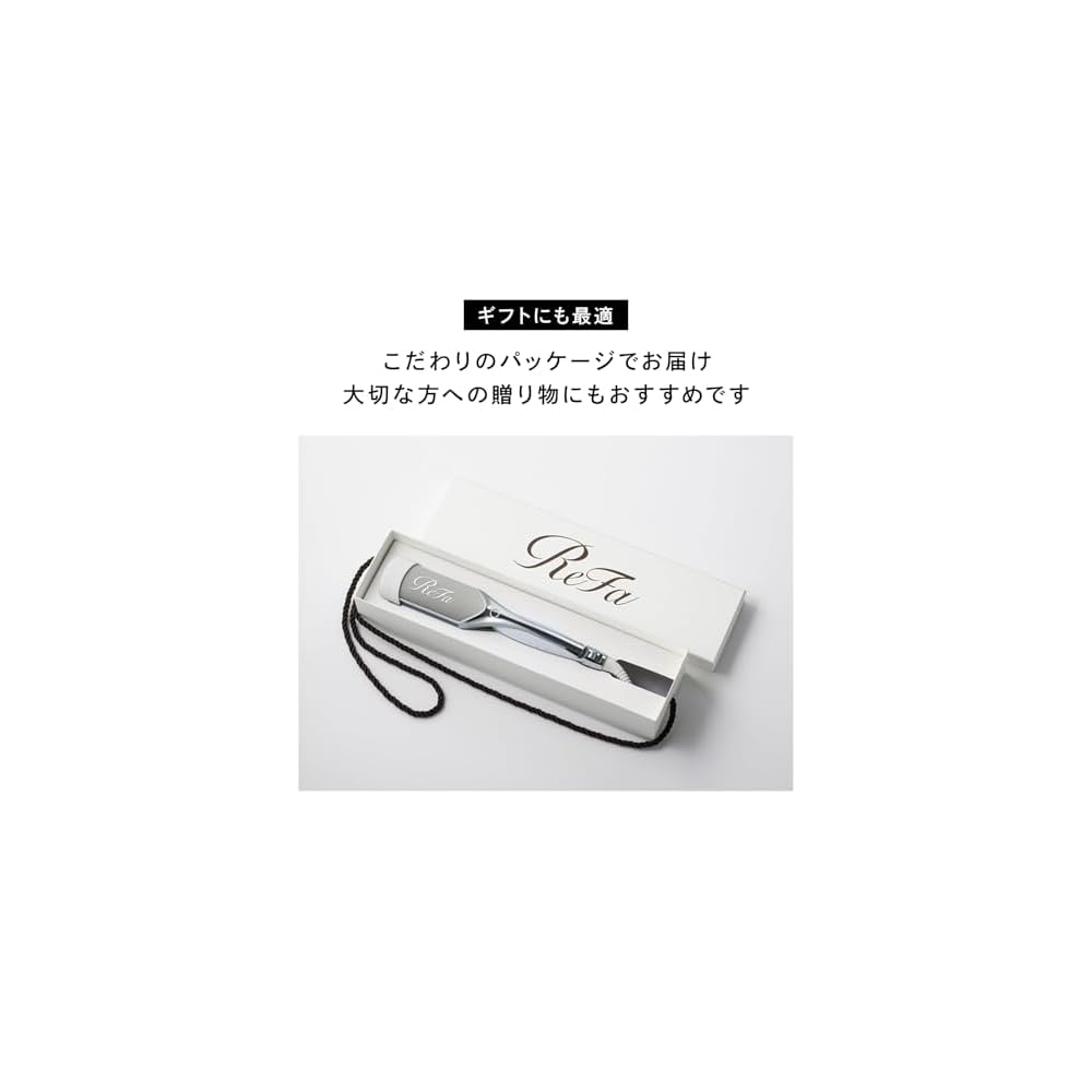 ReFa POWER STRAIGHT IRON PRO 1 Inch White with Shopper Bag