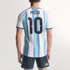 Adidas Argentina 26 Home Authentic Jersey Messi 10 Quick-Dry Striped Short Sleeve Football Shirt Men Jersey KH3934