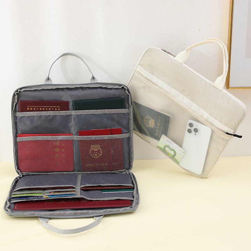 Портативная сумка для хранения деловых документов и печатей Thickened Fabric Internal Organization 1170₽