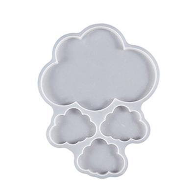 Cloud Coaster Silicone Mold Hanging Plate Crystal Epoxy Resin Mold  Crafts Photo Frame Mould Wall Decoration Casting