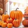 7pieces Halloween Artificial Pumpkin Thanksgiving Decorative Pumpkins Halloween Carnivals Foam Pumpkin Decors Kids Gift