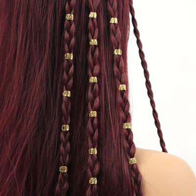40pcs Dread Locks Dreadlocks Beads Metal Cuff Clips Hair Braid Tubes  Hair Jewelry