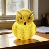 LED Owl Night Light Small Resin Owl Bedside Light 3D Bird Table Lamp for Bedroom Living Room Dining Room Nursery Office Home Decoration