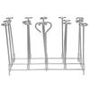 Supporto per Spiedini Friggitrice Cottura Uniforme Resistenza alla Ruggine Acciaio Inossidabile Supporto Verticale per Spiedini per