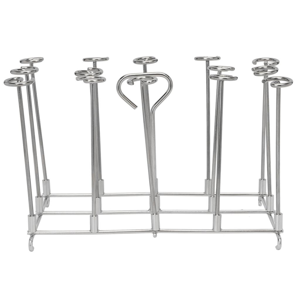 Supporto per Spiedini Friggitrice Cottura Uniforme Resistenza alla Ruggine Acciaio Inossidabile Supporto Verticale per Spiedini per