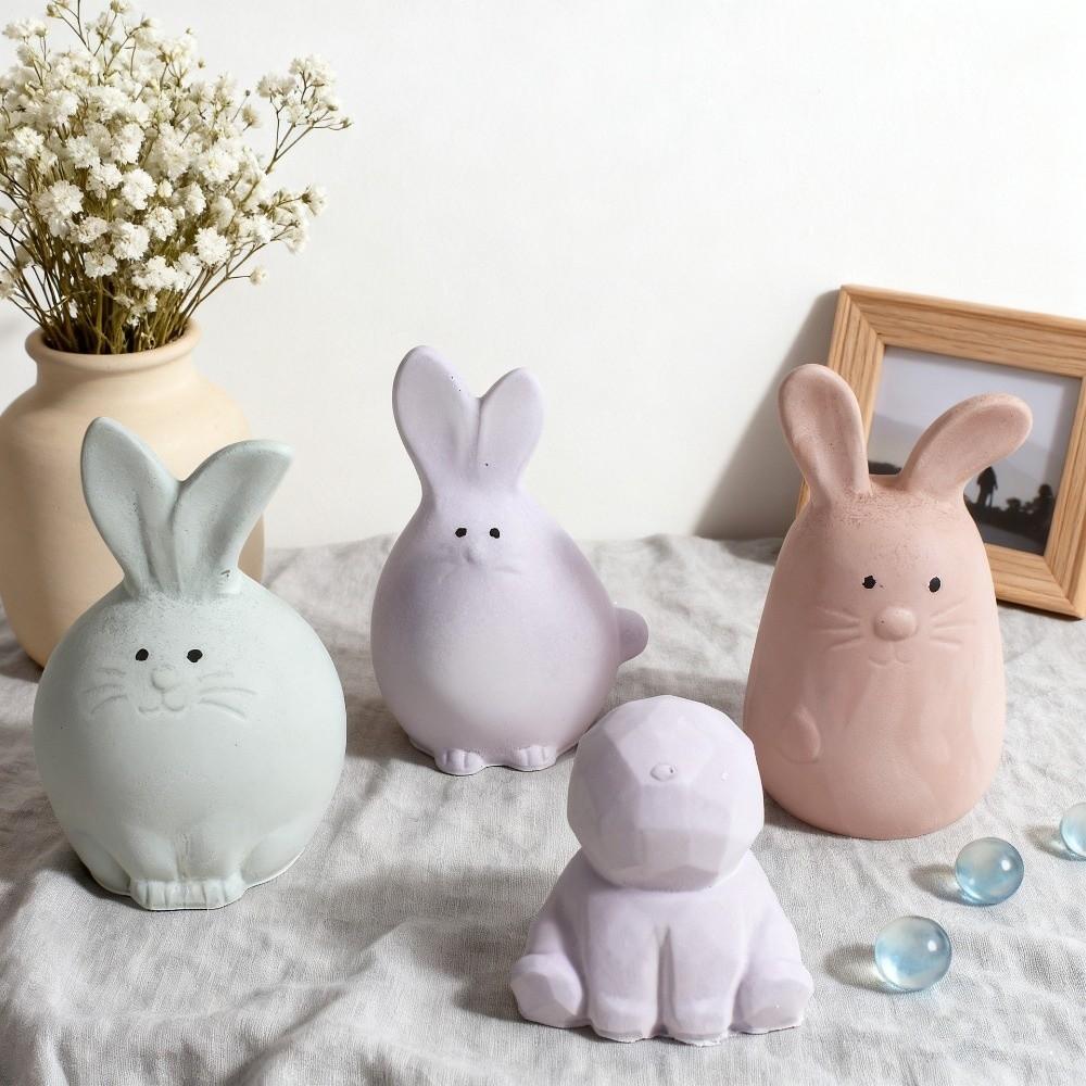 DIY Crafts 3D Rabbit Mold Cute Rabbit Candle Mold Soap Making Mold  Home Room Decorations