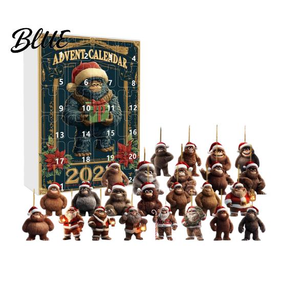 Multifunctional Holiday Decoration Surprises Family Ape Man 24-Day Countdown Advent Calendar Themed With Christmas Festival