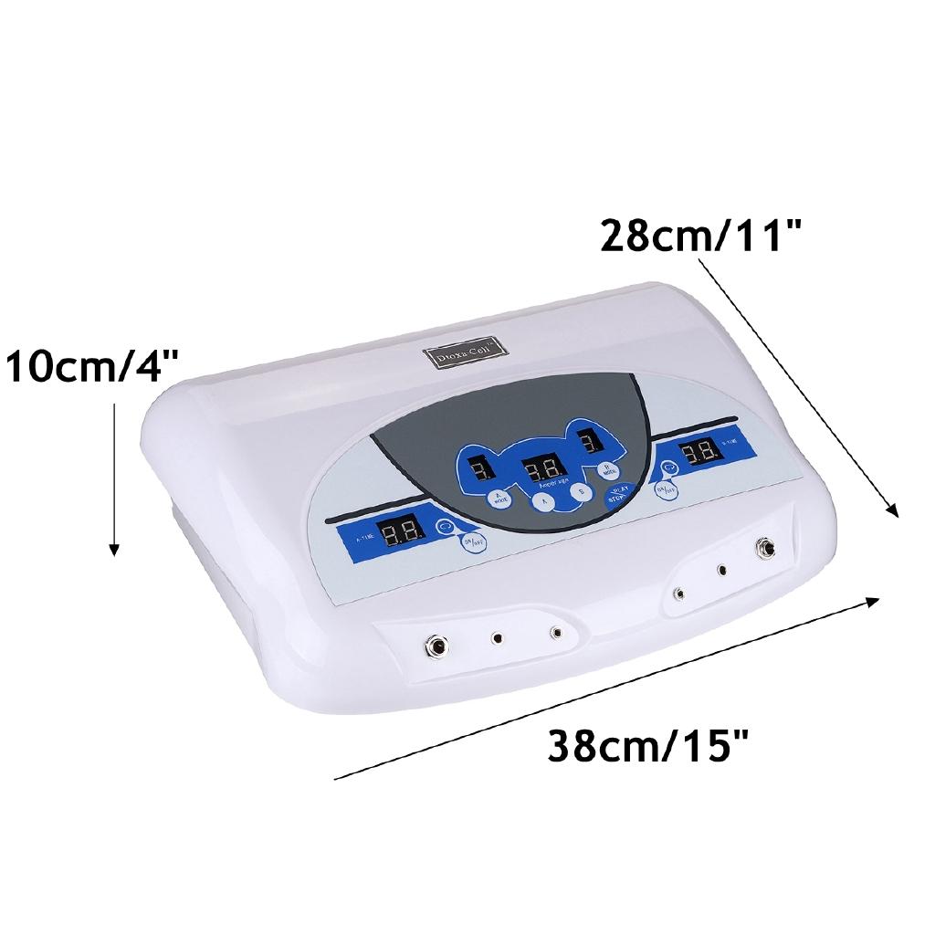 50W 220V Dual-user Ionic Detox Machine Foot Bath Spa Tool LCD W/ MP3 Music Cleanse Salon