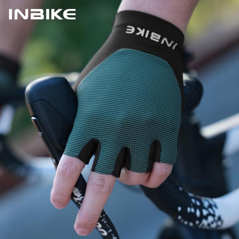 INBIKE 2025 Sommer Fahrradhandschuhe für Herren Stoßdämpfend Gepolstert Atmungsaktiv Fahrradhandschuhe MTB Rennrad Mountainbike Fahrhandschuhe