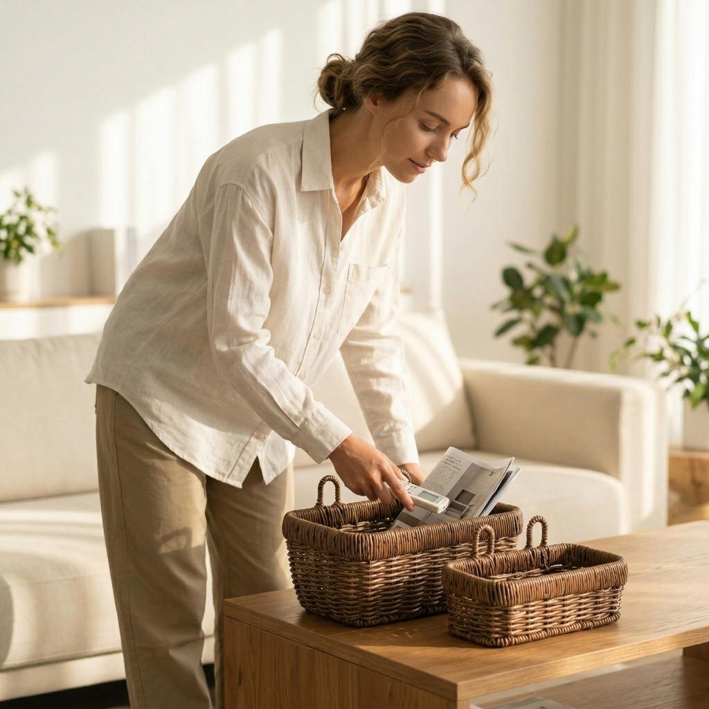 Hand-woven Wall-mounted Storage Basket, Made Of Plastic Imitation Rattan, Creative Decorative Storage Basket For Indoor Walls.
