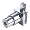 Door Lock Glass Lock Silver Sliding 2pcs Key Anti-Rust Cabinet Sliding Counter Cupboard Display For 5-8mm Glass