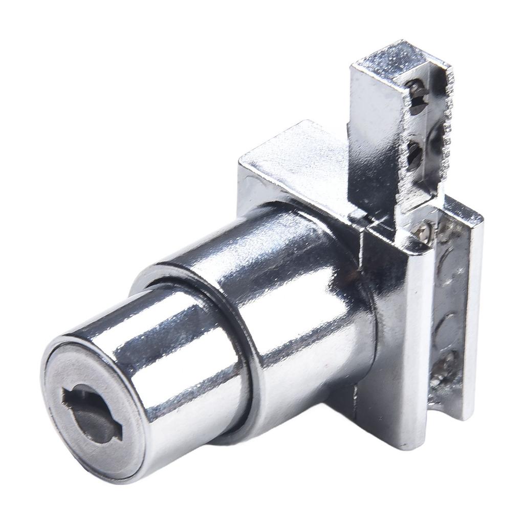 Door Lock Glass Lock Silver Sliding 2pcs Key Anti-Rust Cabinet Sliding Counter Cupboard Display For 5-8mm Glass
