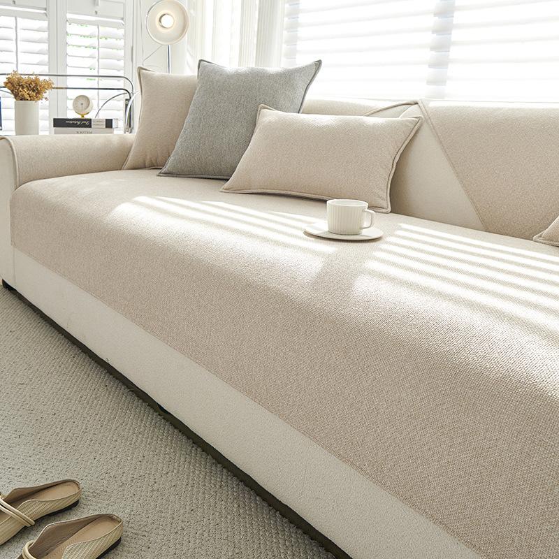 Anti Scratch And Wear-Resistant Sofa Cover Skin Friendly Breathable Simple Sofa Cushion Cover Anti Slip Suitable For All Seasons