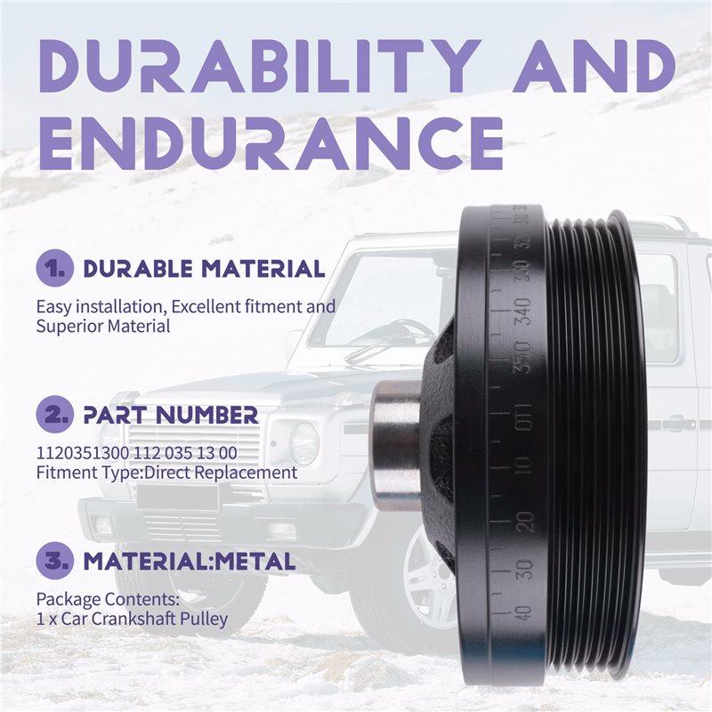 A80X-For Mercedes For Benz Crankshaft Pulley For Model W202 W203 W210 W211 W163 W463 W639 Part Numbers 1120351300 112 035 13 00